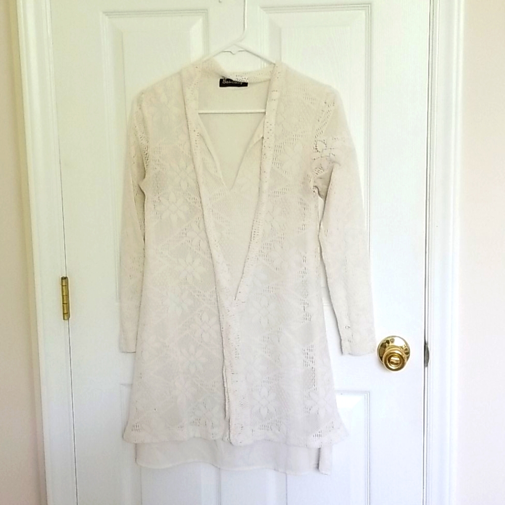 White lace dress
